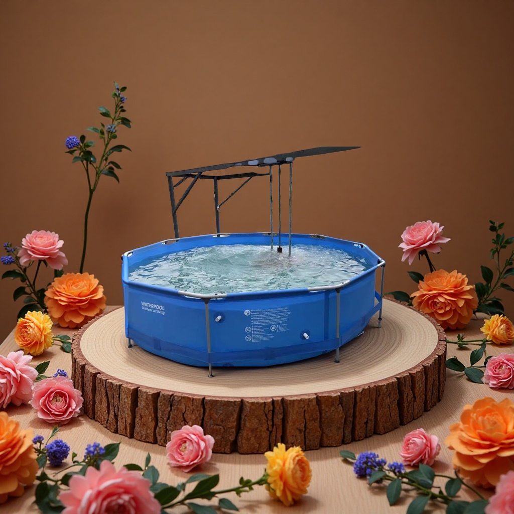 Household indoor and outdoor large anti-slip and durable swimming pool for adults and children, leisure and entertainment pool, family swimming pool details Picture