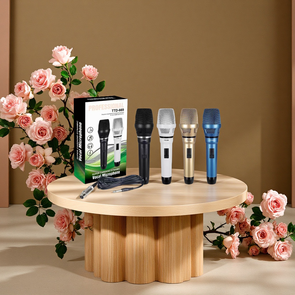 Professional dynamic microphones for recording, live streaming, hosting, conferences, concerts and audio equipment are suitable for various scenarios Specification image