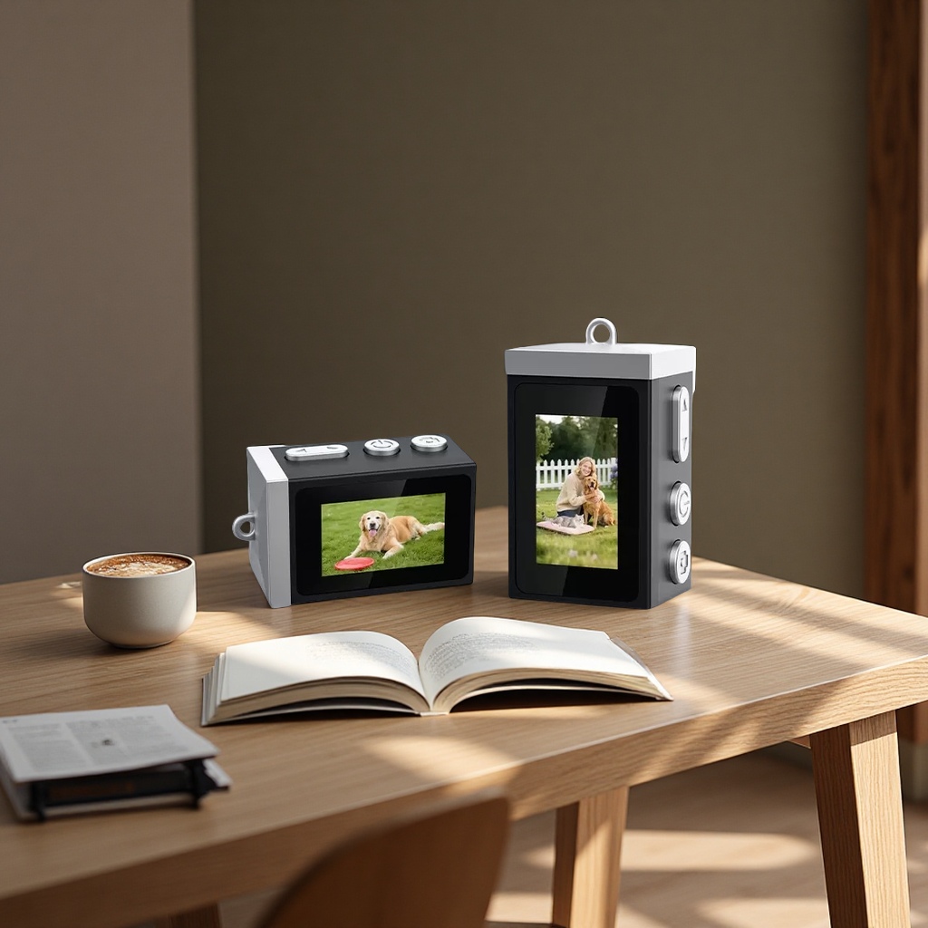 Cross-border retro CCD digital camera, high-definition photography and video recording, mini card camera, filter, fill light, portable for home use