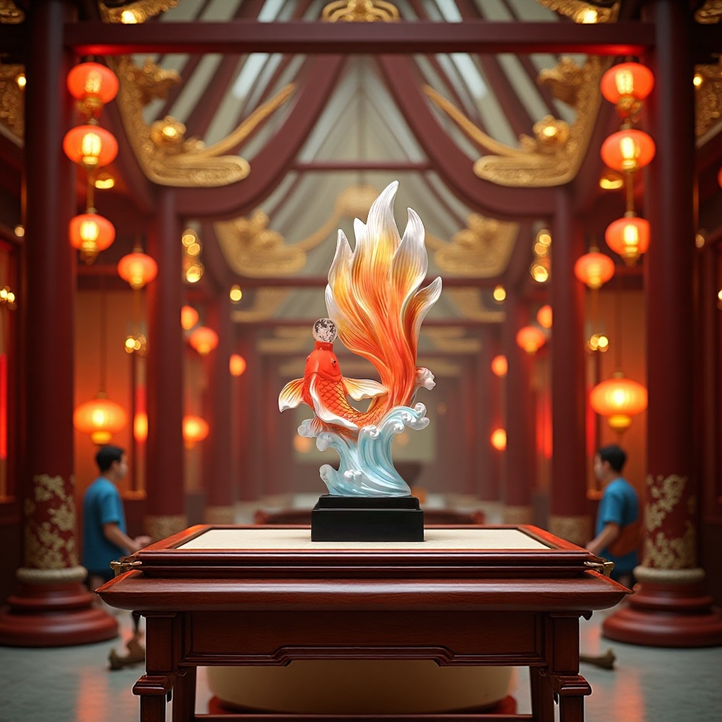 "Yearly surplus Flowing sand ornament, resin craft decorative item, auspicious gift, home living room decoration. Application Scenario