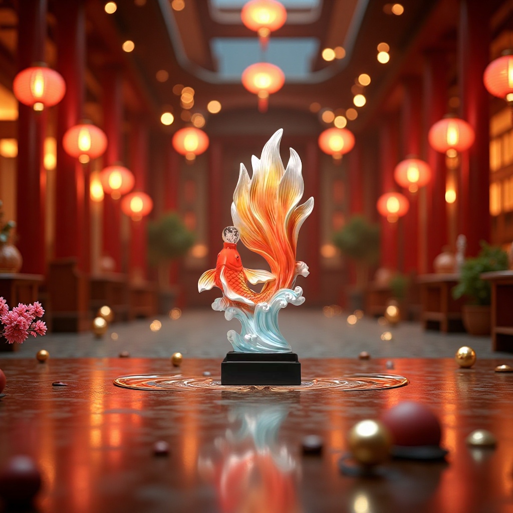 "Yearly surplus Flowing sand ornament, resin craft decorative item, auspicious gift, home living room decoration. details Picture