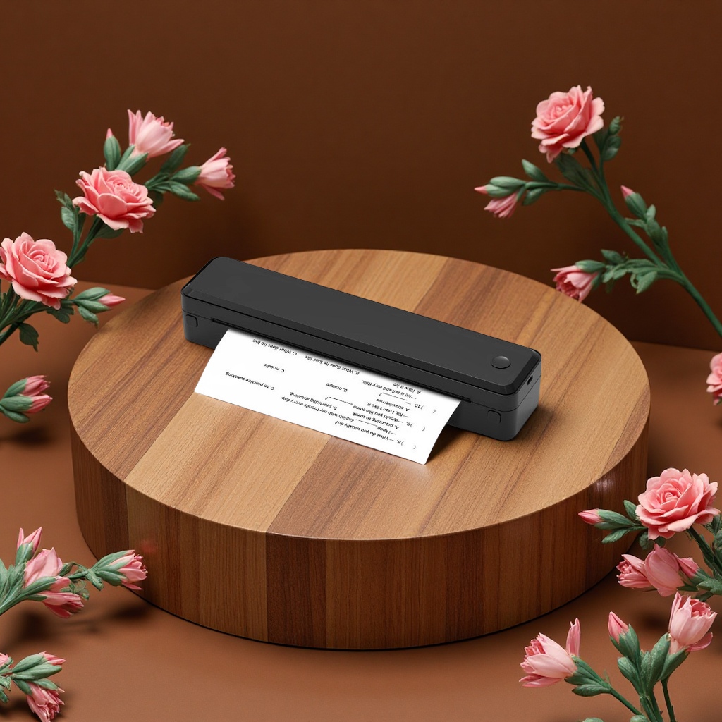 Mini home thermal printer A4 small portable mobile phone connected cross-border multi-functional printing device Item Picture