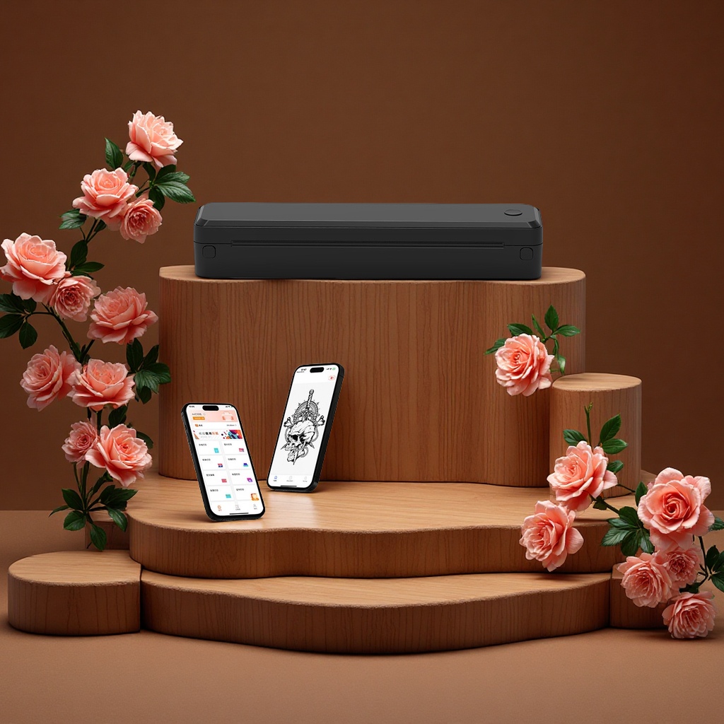 Mini home thermal printer A4 small portable mobile phone connected cross-border multi-functional printing device Application Scenario