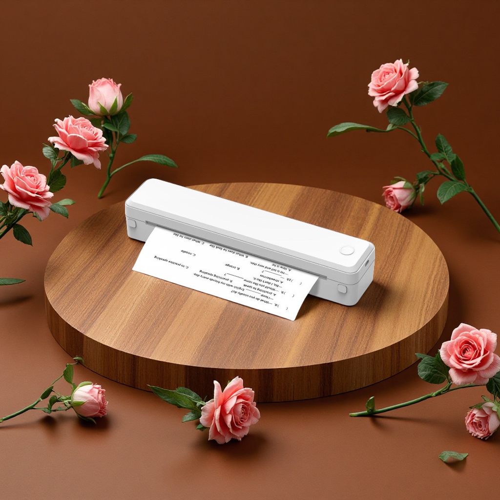 Mini home thermal printer A4 small portable mobile phone connected cross-border multi-functional printing device details Picture