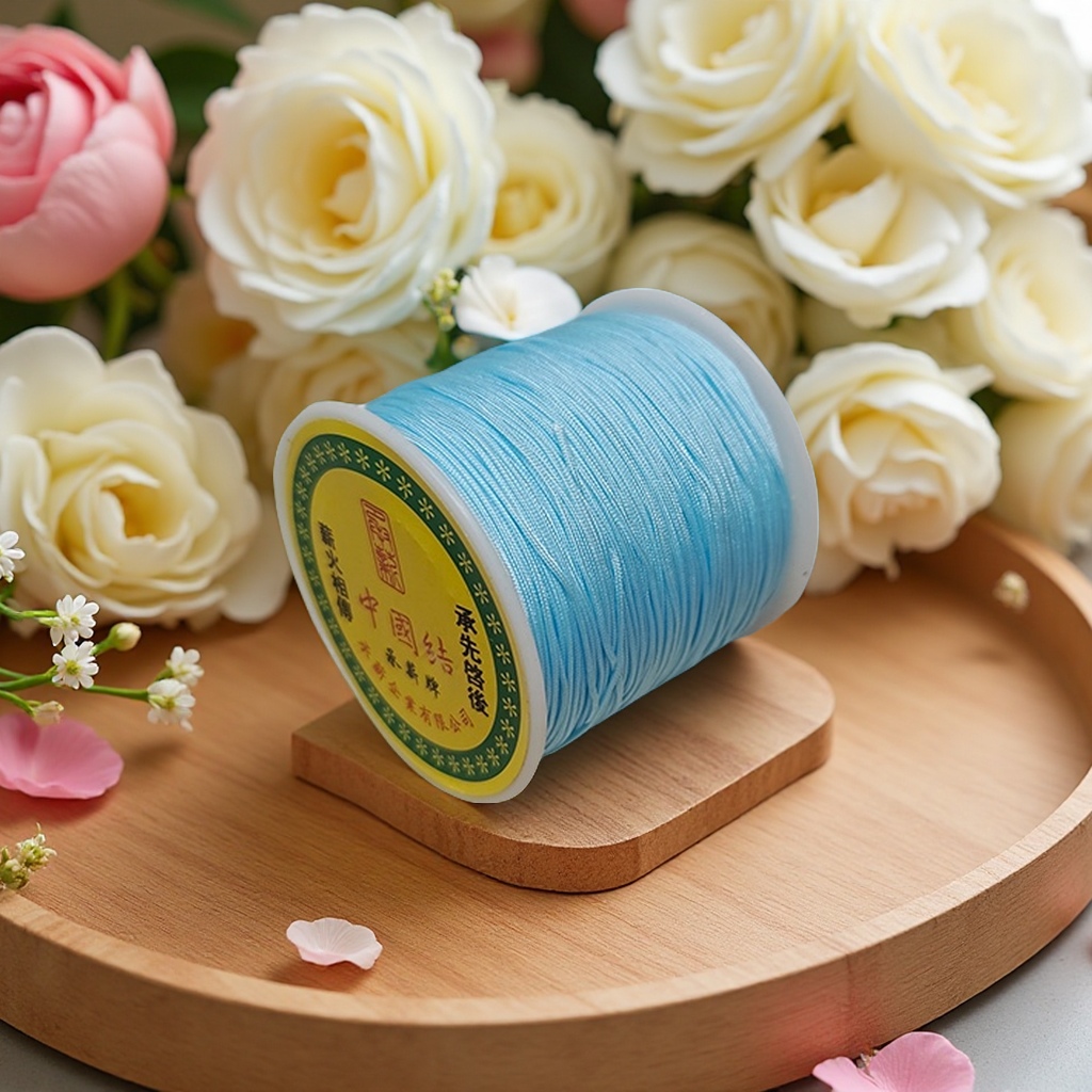 72 Jade Thread, a high-strength hand-woven thread, is a weaving material for DIY handicrafts. It is a fine thread with a length of approximately 95 meters details Picture