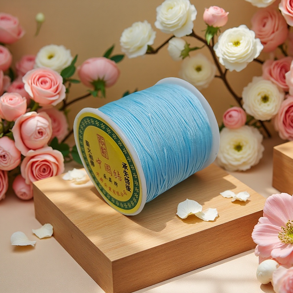 72 Jade Thread, a high-strength hand-woven thread, is a weaving material for DIY handicrafts. It is a fine thread with a length of approximately 95 meters
