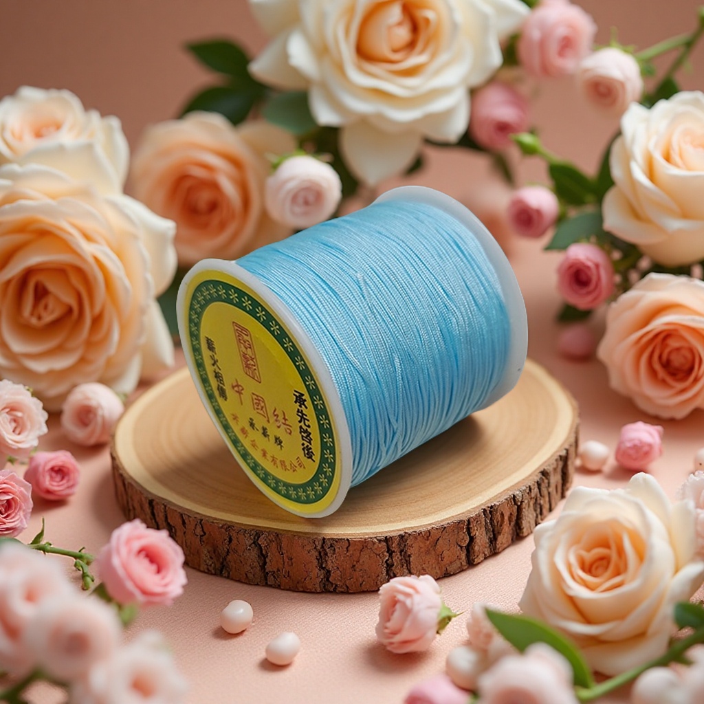 72 Jade Thread, a high-strength hand-woven thread, is a weaving material for DIY handicrafts. It is a fine thread with a length of approximately 95 meters Application Scenario