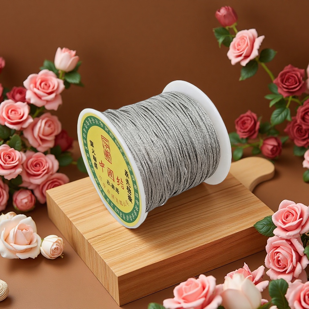 Silver thread, 3-strand, 6-strand, 9-strand, 12-strand lanyard connection, pearl and jade thread, cotton thread