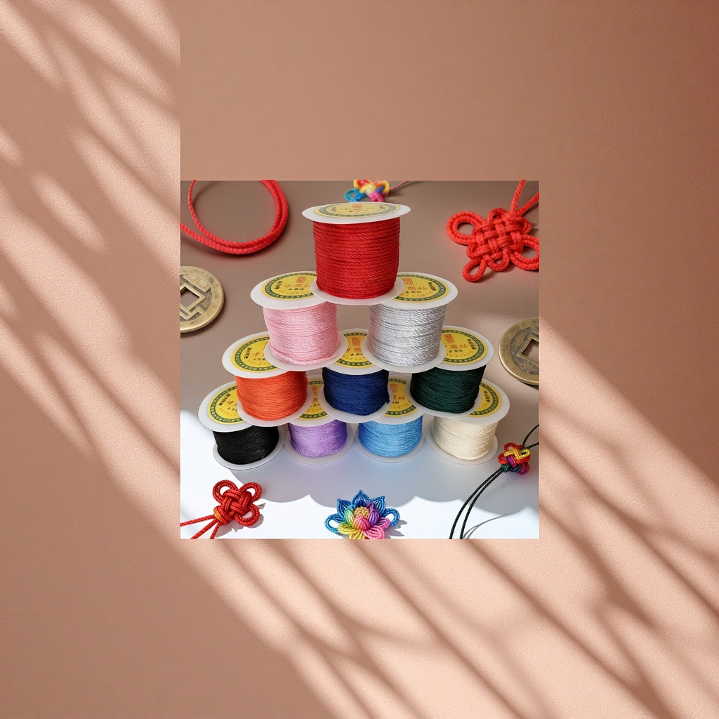 Yingluo jewelry thread 2 meters, approximately 54 meters, handmade beaded necklace and bracelet DIY material accessory jewelry thread detail image 1