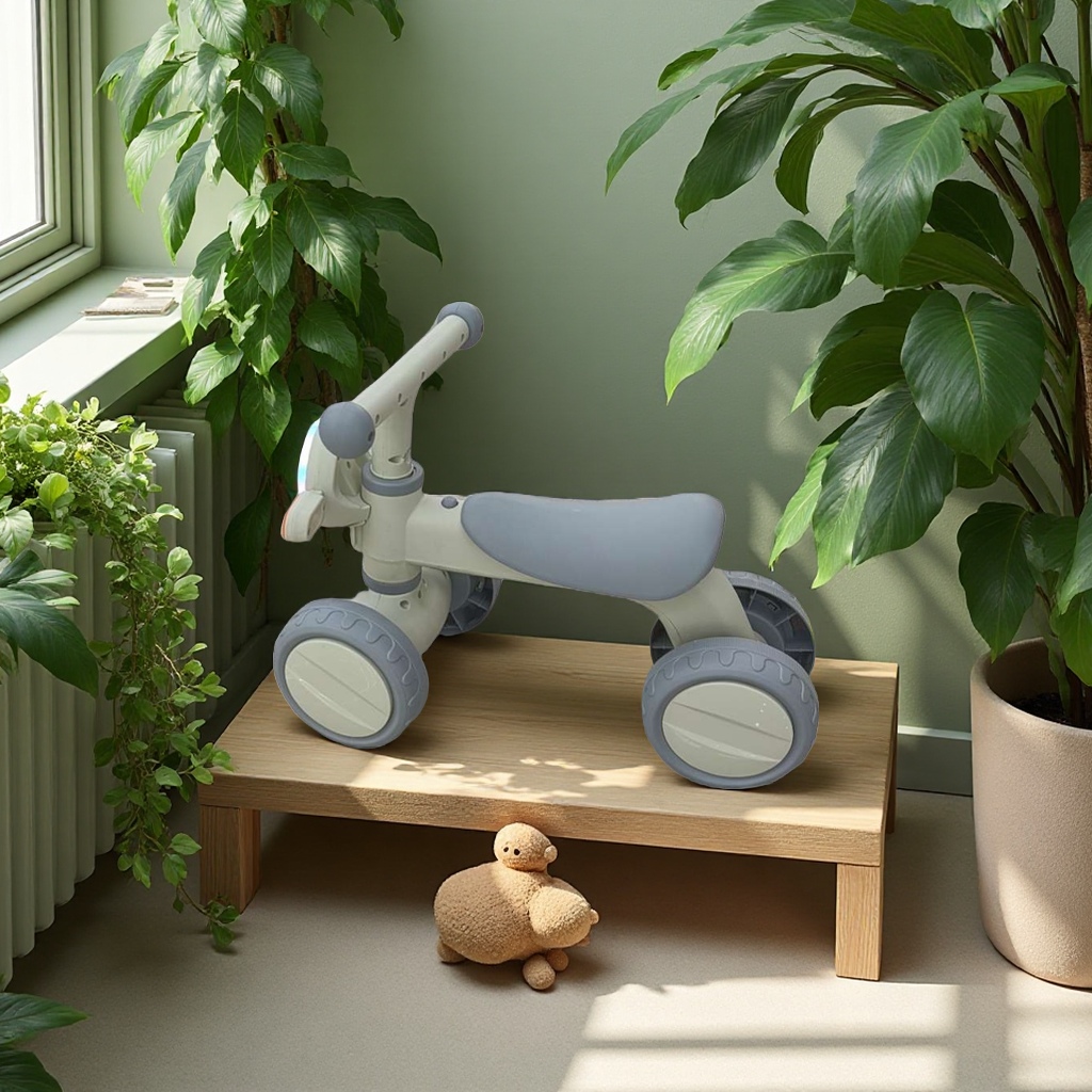 儿童三轮车宝宝玩具车小孩摩托车童车带音乐安全耐用适合1-5岁