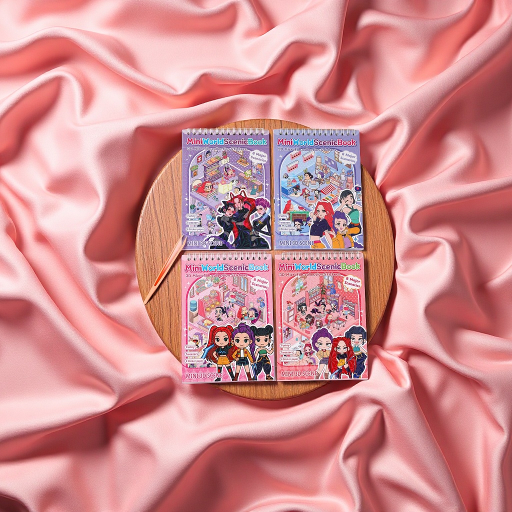 创意造景烫金立体贴纸贴画文具装饰多款选择