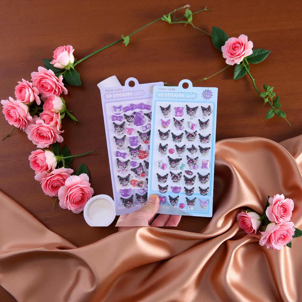 5D爆款浮雕水晶贴产品喜受各位朋友 随意贴想贴哪里就贴哪里白底实物图