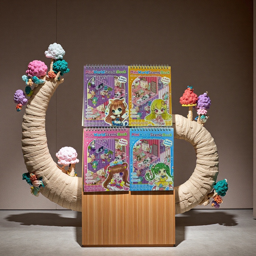 5D造景集合线圈随意贴本浮雕贴纸水晶贴贴