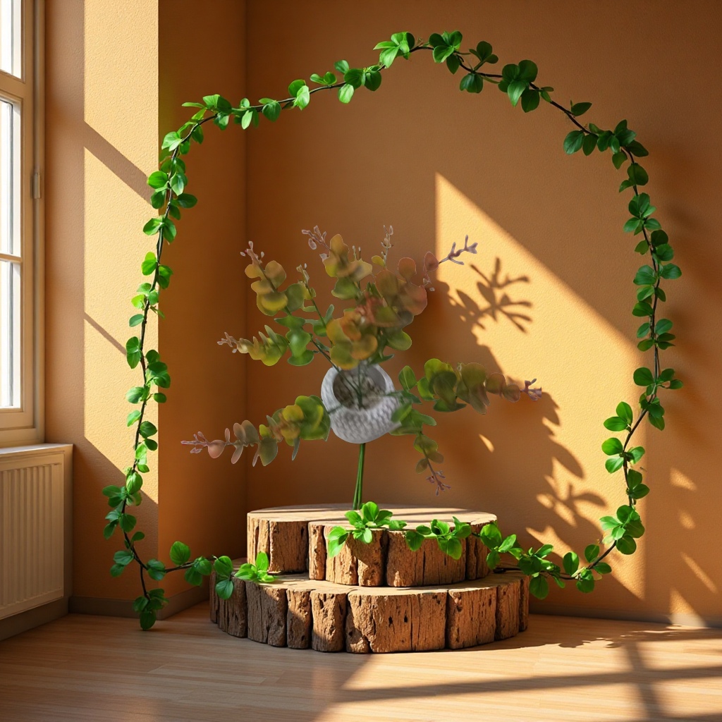 Artificial wisteria flower, rattan weaving decorative items, artificial rattan sunflower hedges, home ornaments and decorative materials