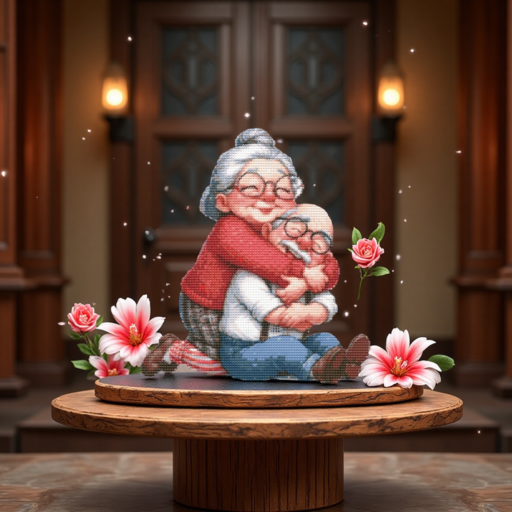 创意钻石画卡通贴画DIY珍珠儿童装饰手工艺品闪亮装饰品