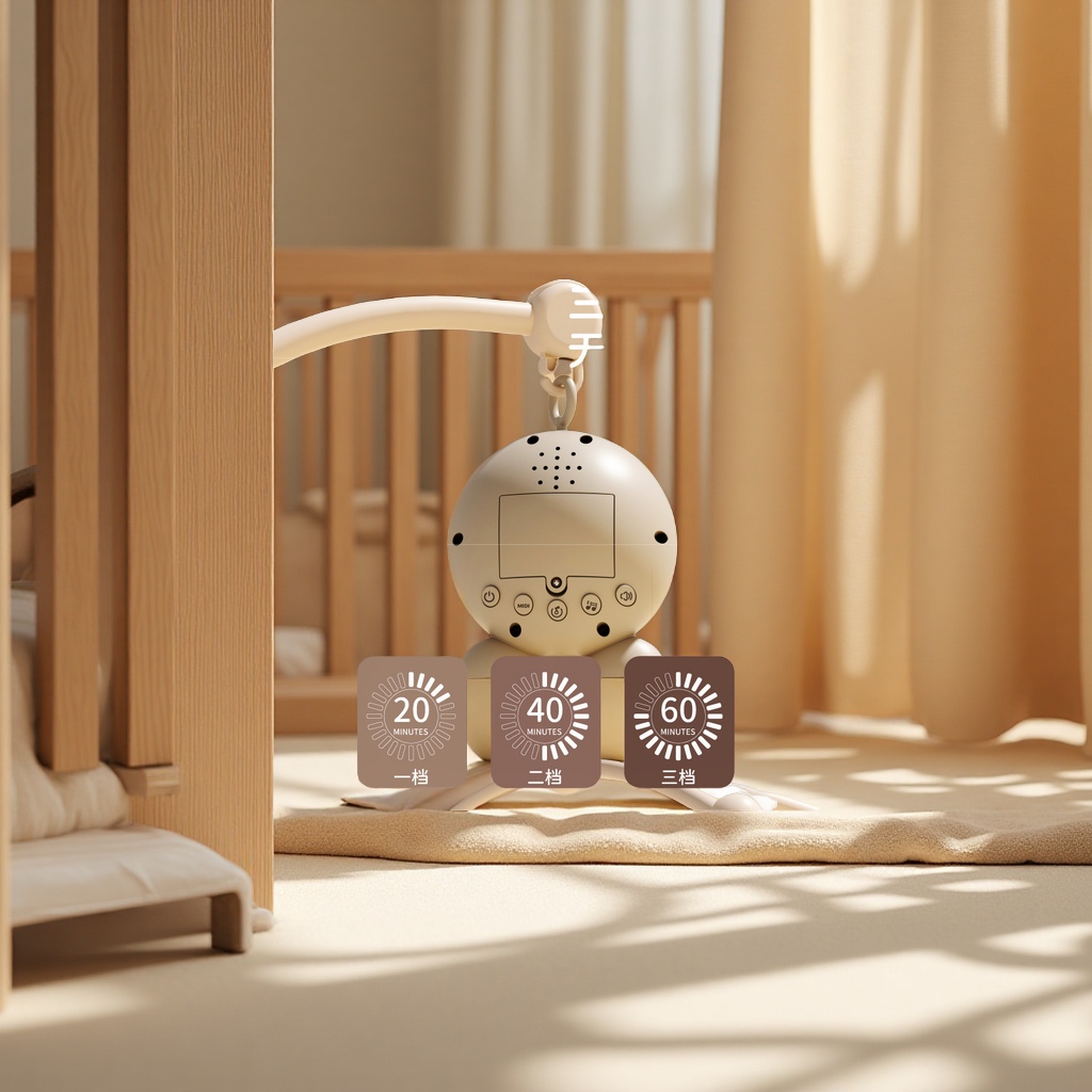 New baby bedside rattle, rotating bed pendant, baby comfort doll, hanging toy, gift, baby toy Specification image