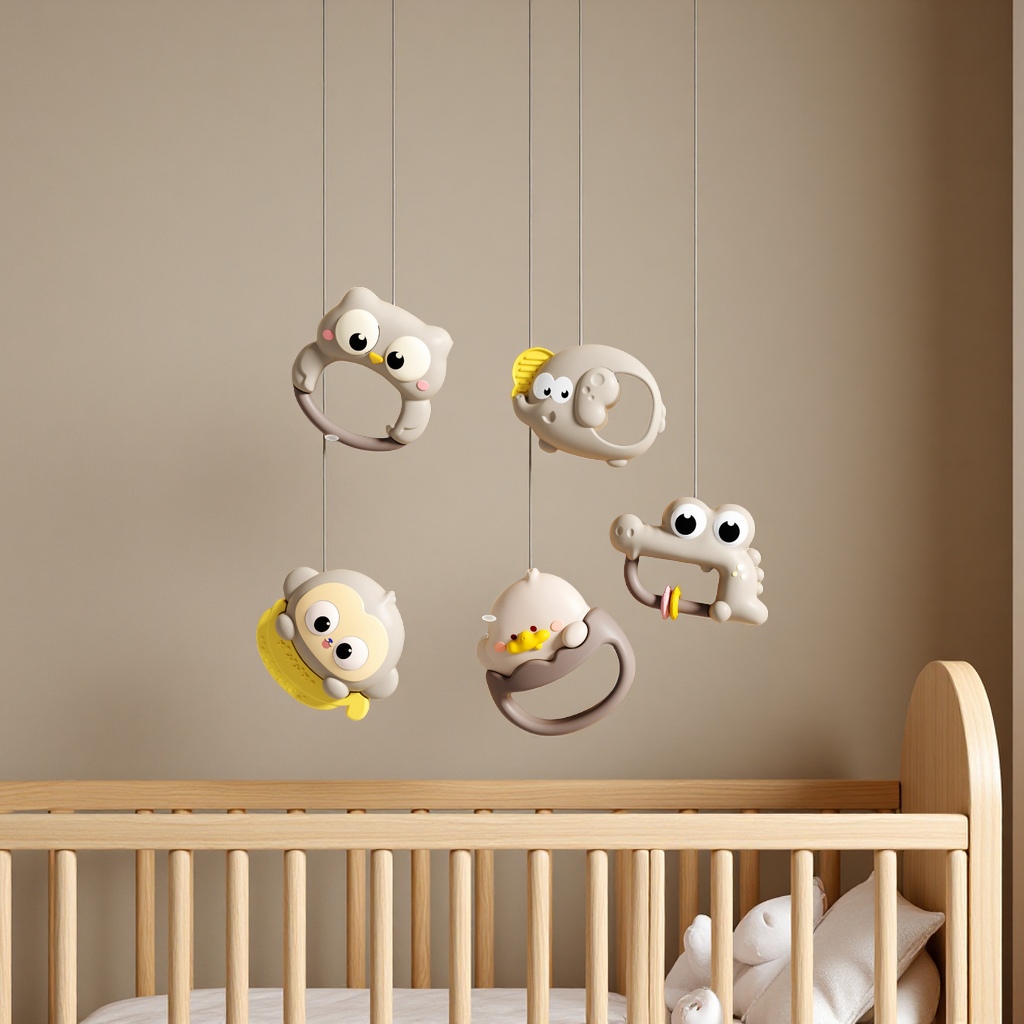 New baby bedside rattle, rotating bed pendant, baby comfort doll, hanging toy, gift, baby toy Application Scenario