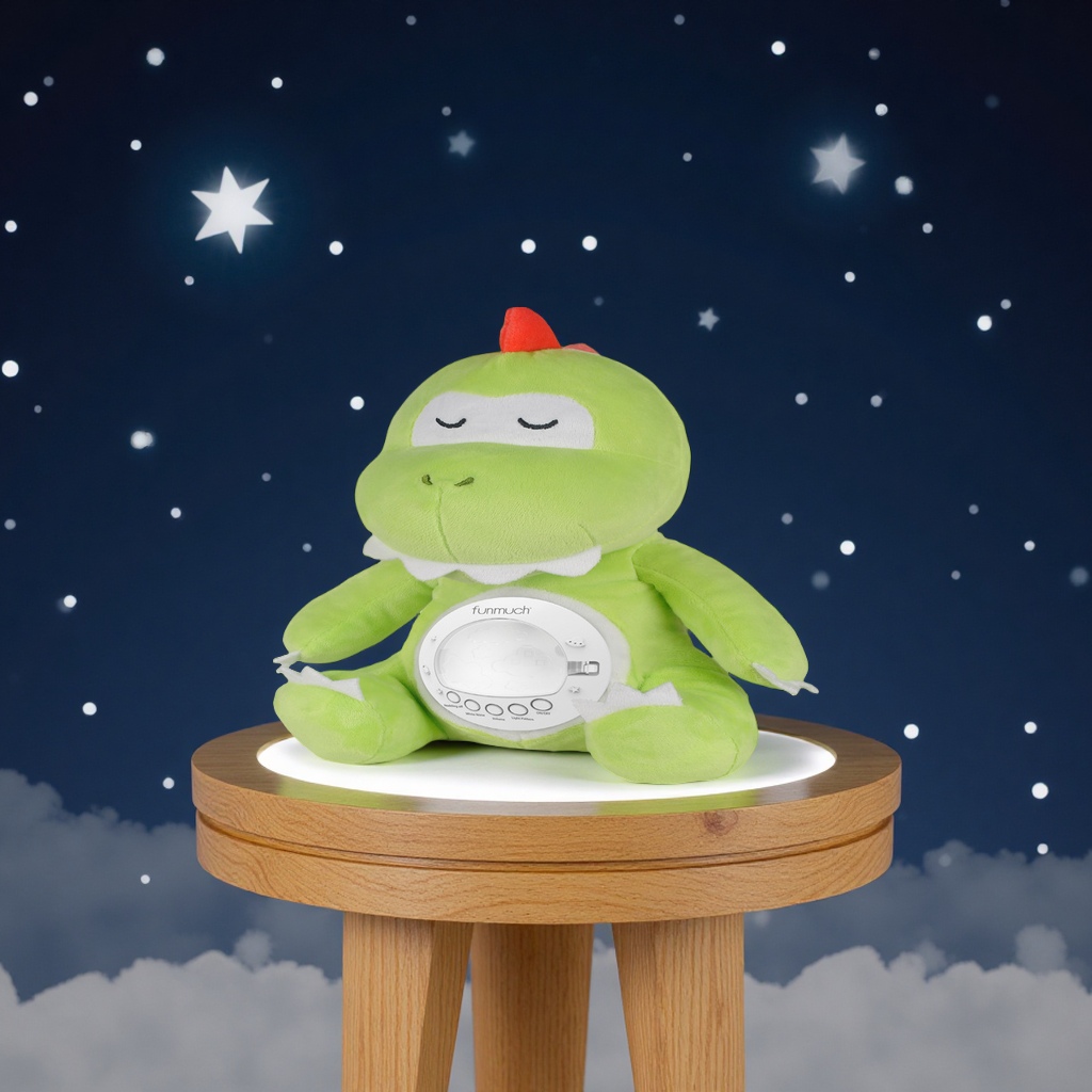 Cross-border children's soothing night light projection Doll Series Cartoon animal dolls, 60 pieces of music, boy and girl baby soothing toys Specification image