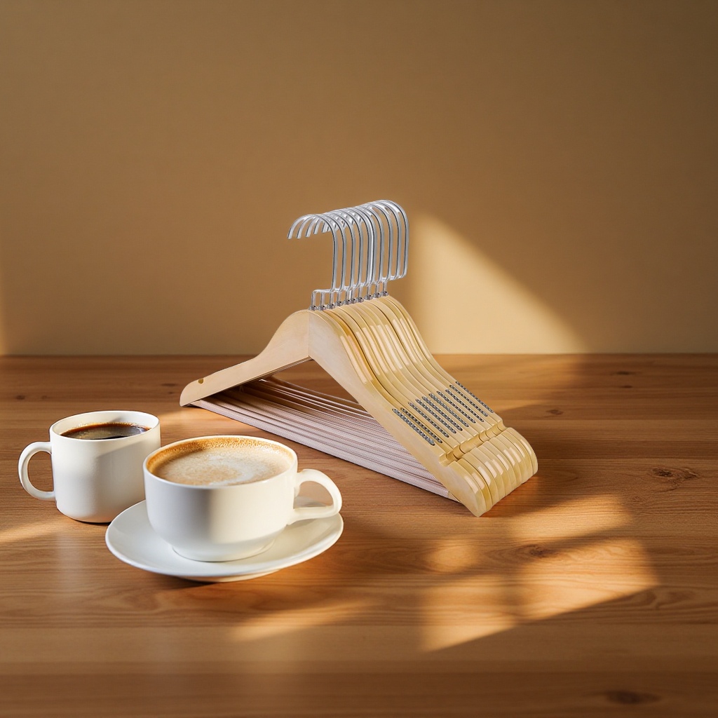 衣架/衣架木头/植绒儿童衣架/衣架套装/jk衣架细节图