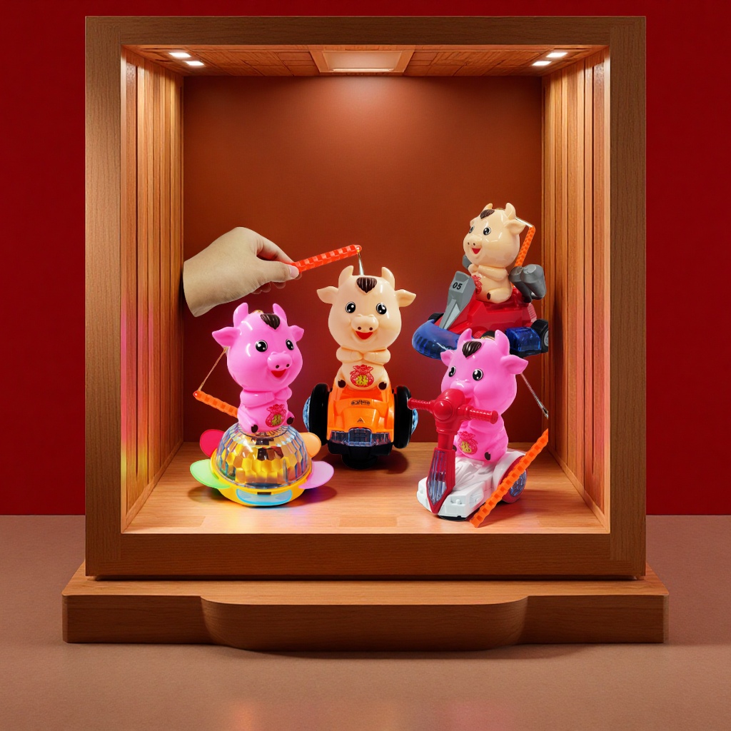 Ox Year lanterns, go-karts, glowing music, balance bikes, best-selling festival supplies, cultural lanterns and decorations