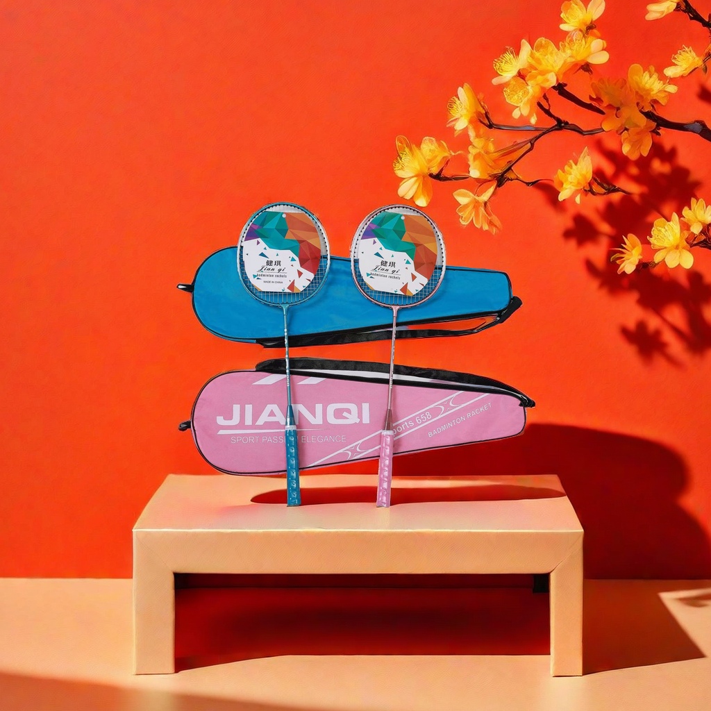 Professional badminton rackets are lightweight, durable, and suitable for sports training and competitions. They are easy to control throughout the court and are ideal for beginners, adults, and children Specification image