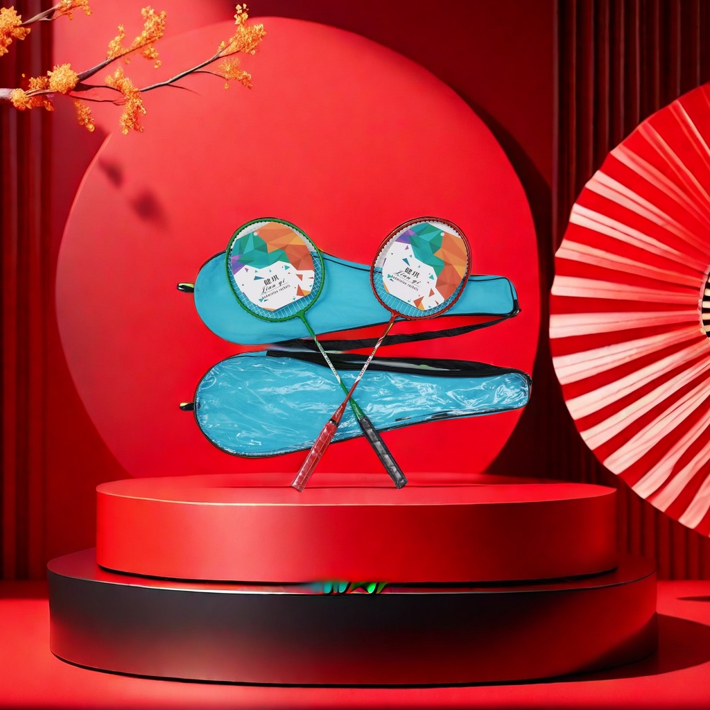 Professional badminton rackets are lightweight and durable. They are suitable for both men's and women's sports training and competition