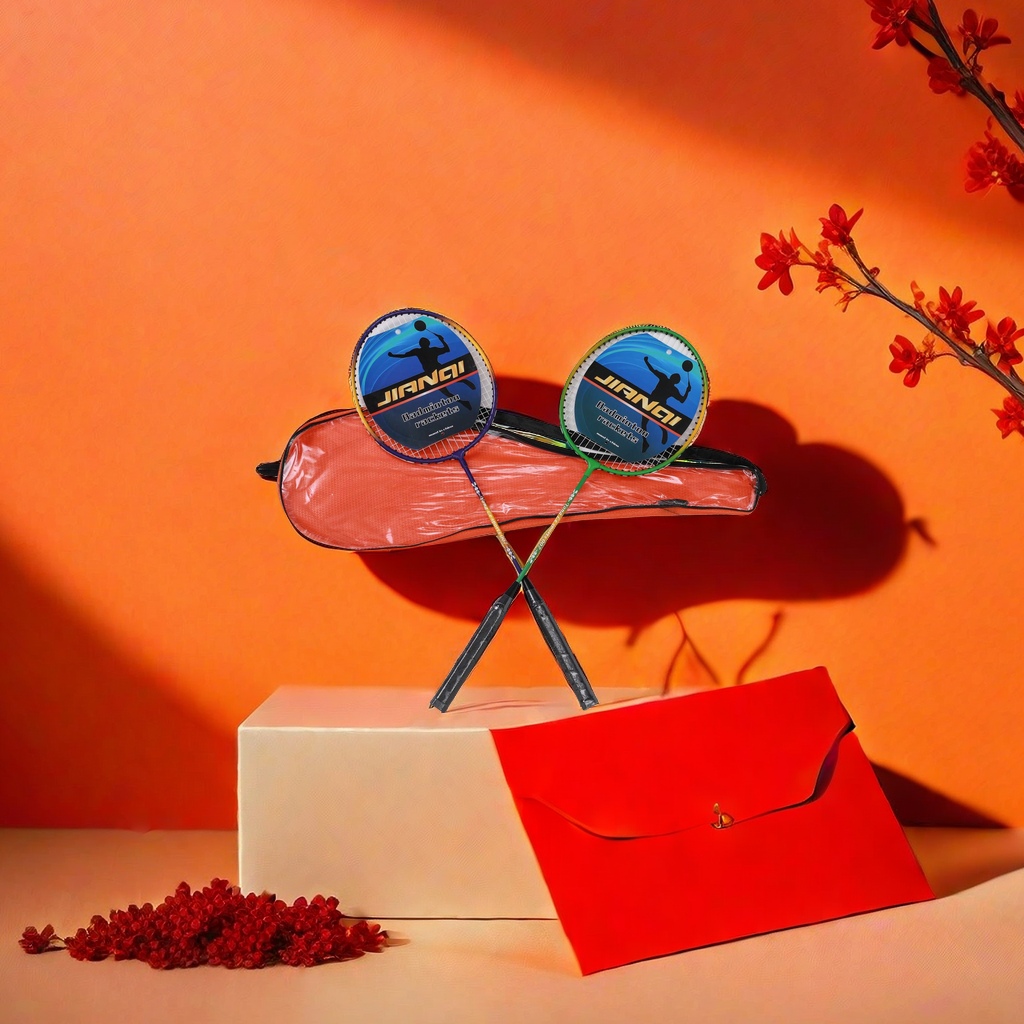 Professional badminton rackets are lightweight and durable. They are suitable for both men's and women's sports training and competition