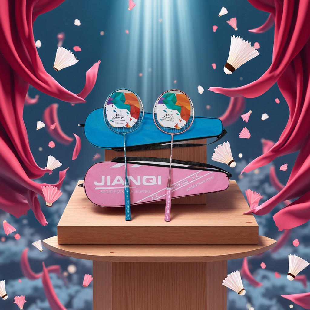 Professional badminton rackets, lightweight and durable sports rackets, competitive training rackets, sports