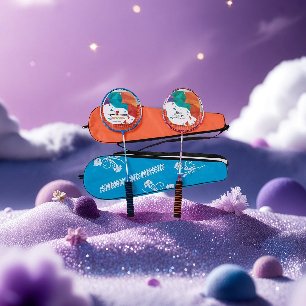 Professional badminton rackets are lightweight and durable. They are sports rackets, competitive training rackets, and are suitable for both men and women throughout the entire competition Application Scenario