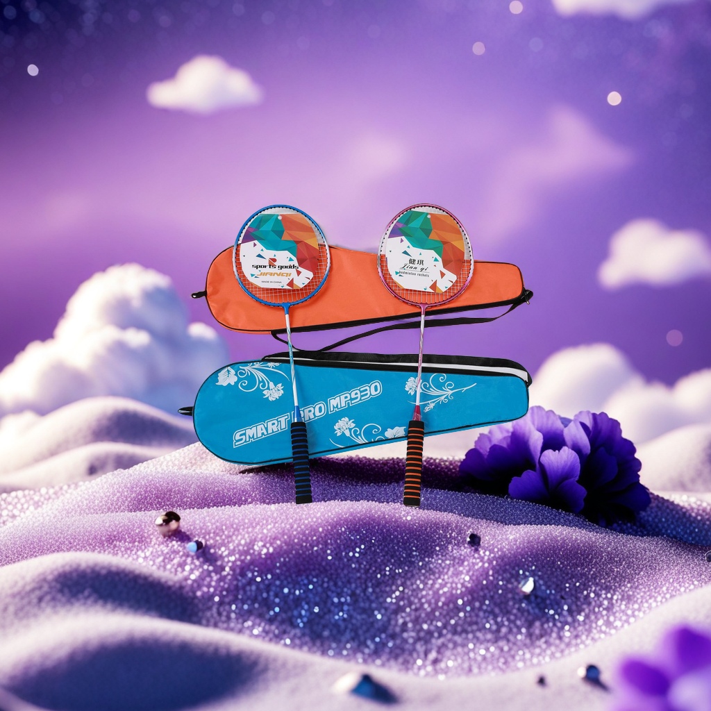 Professional badminton rackets are lightweight and durable, providing a comfortable feel for sports training and competitions Application Scenario