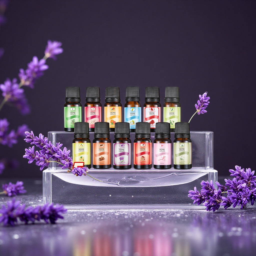 Cross-border aromatherapy essential oil humidifier diffuser stone water-soluble lavender rosemary rose pure plant essential oil details Picture