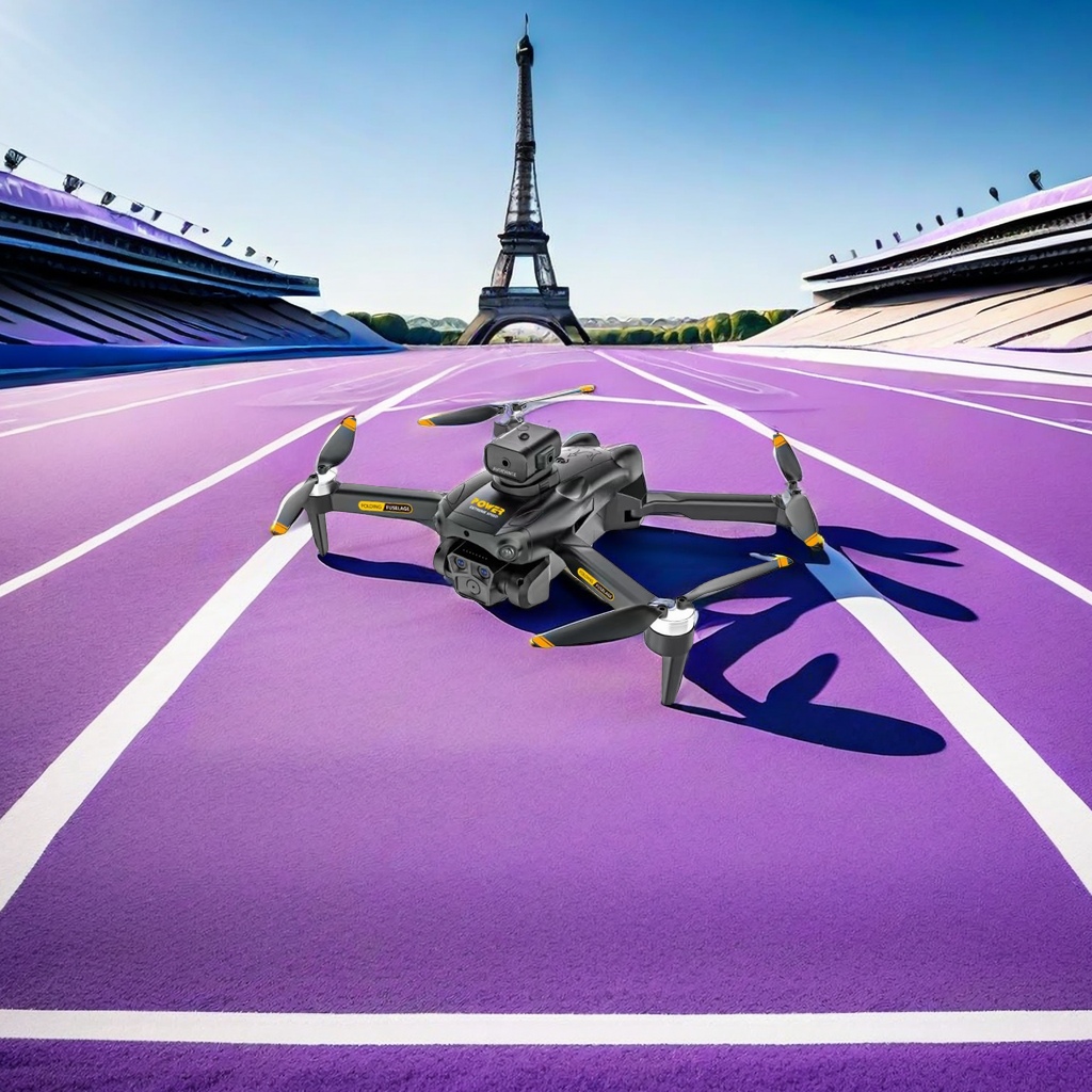 The drone for children to play with has a 30-minute battery life The drone for children to play with has a 30-minute battery life