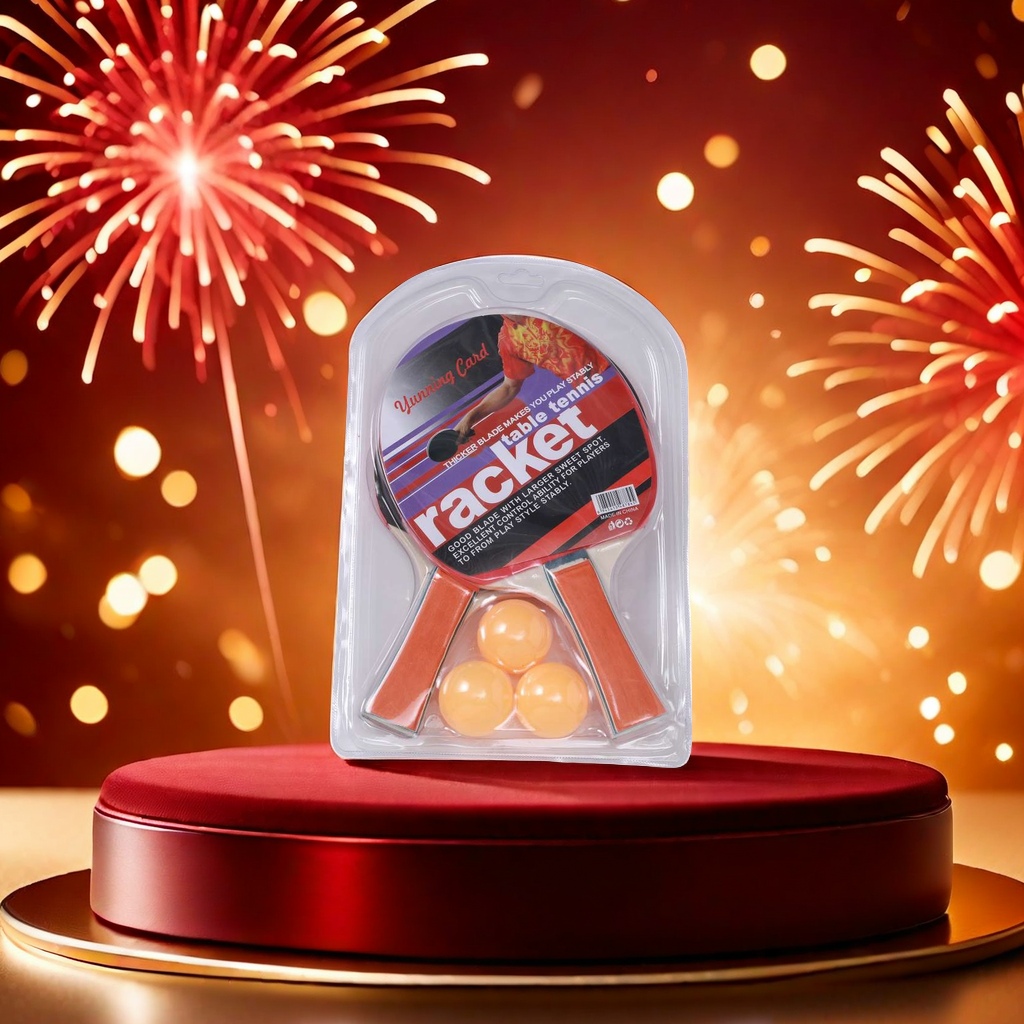 Table tennis rackets are used for professional sparring training