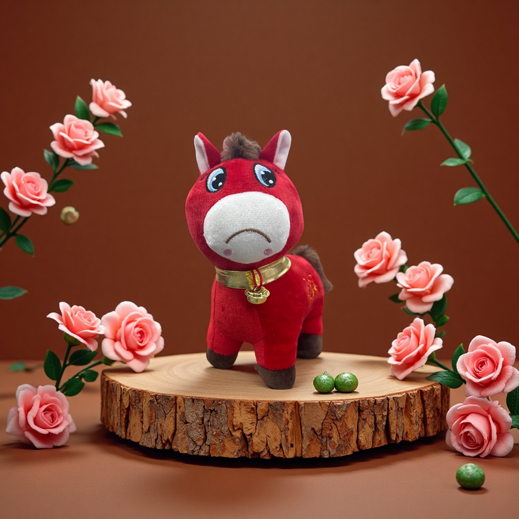 哭哭马玩偶热销马年吉祥物可爱卡通玩具礼物送礼