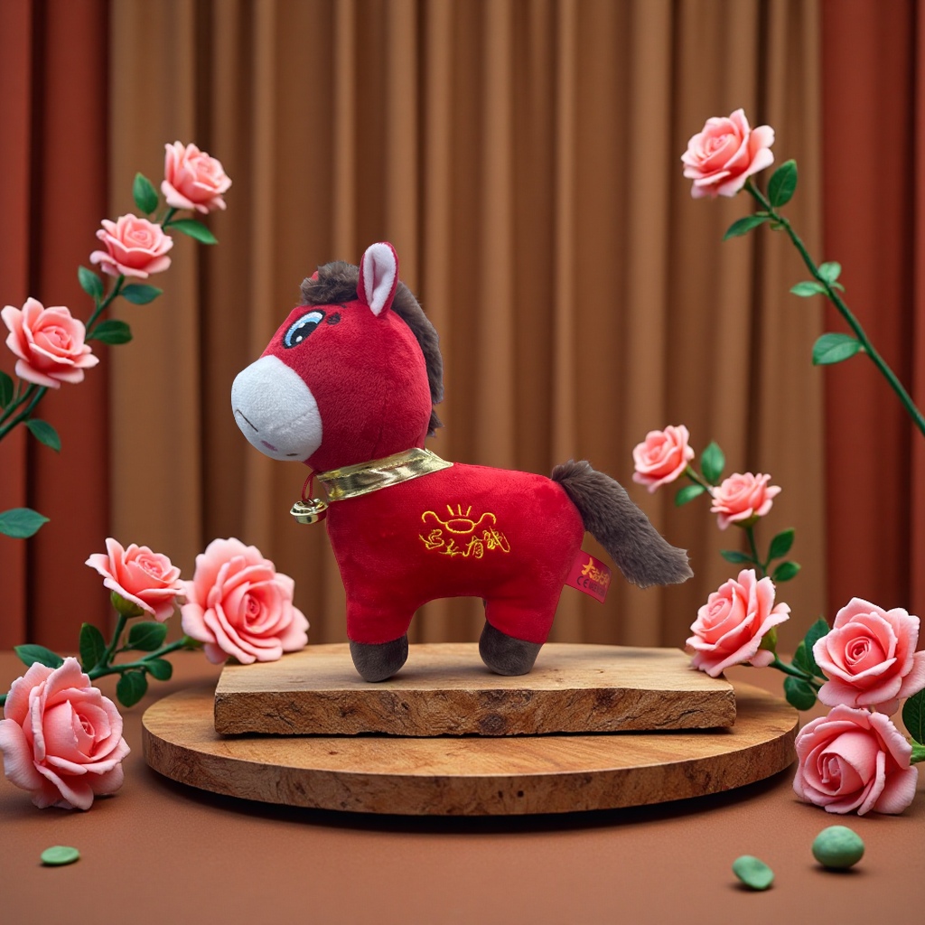 哭哭马玩偶热销马年吉祥物可爱卡通玩具礼物送礼产品图