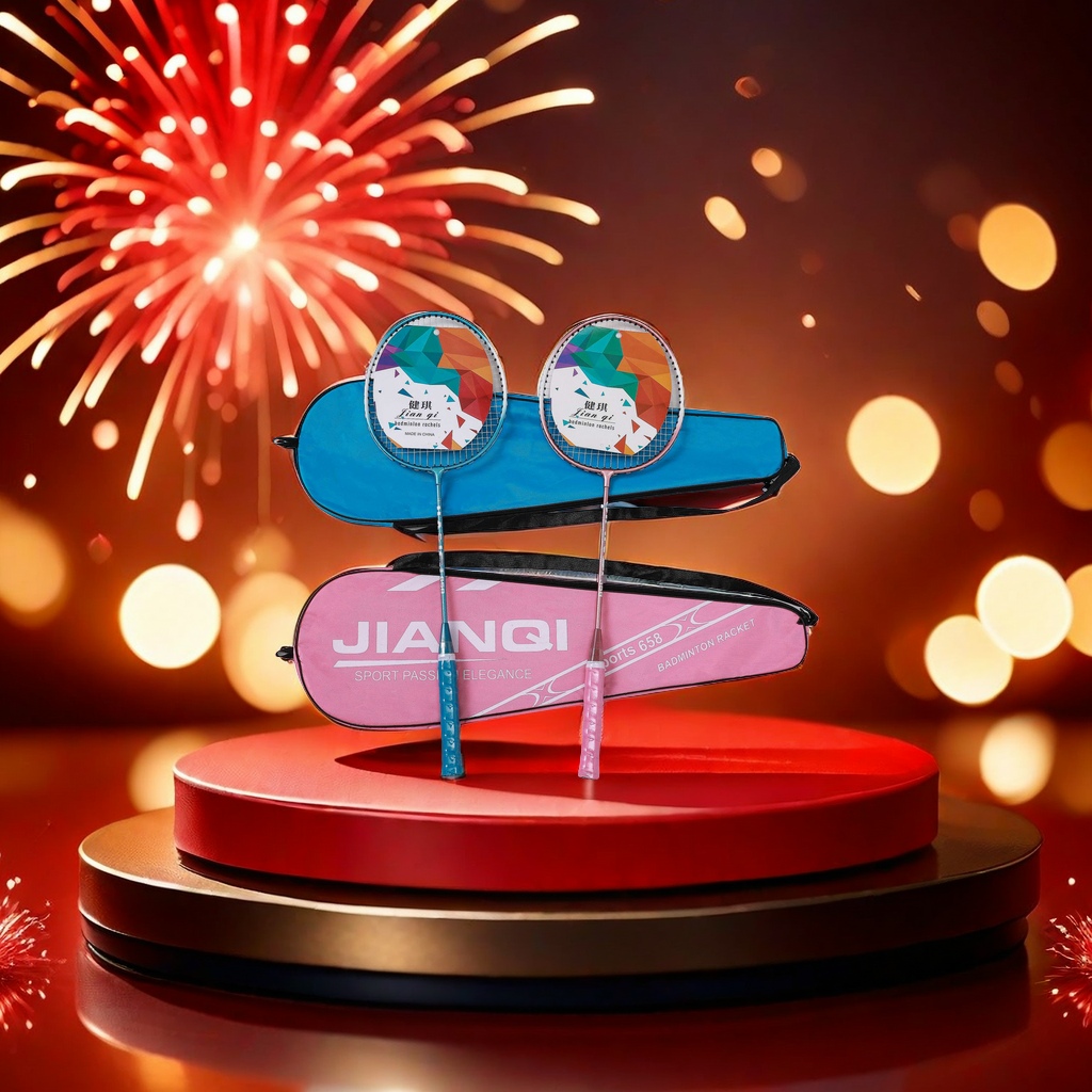 Badminton rackets, professional sports rackets for badminton equipment, suitable for both men and women, lightweight and durable