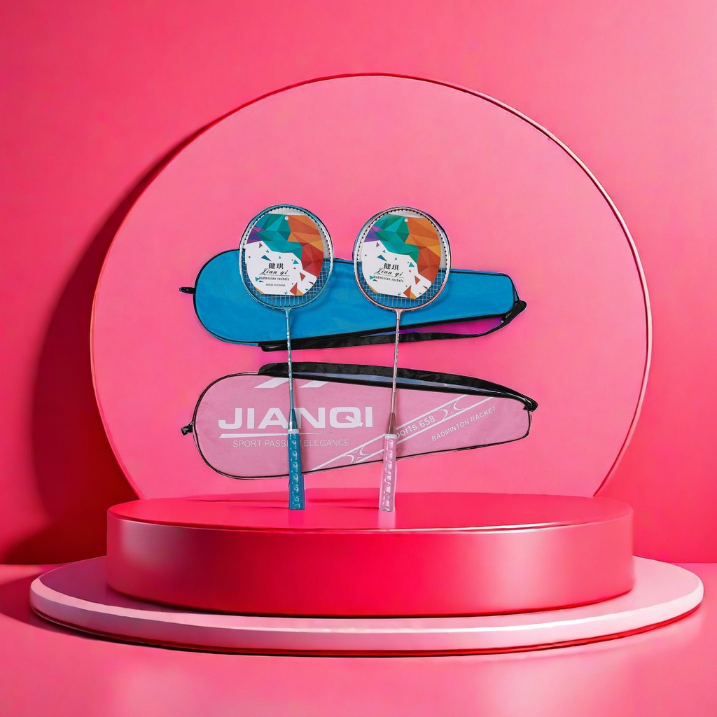 Badminton rackets are professional training equipment for badminton. They are lightweight, durable and highly elastic details Picture