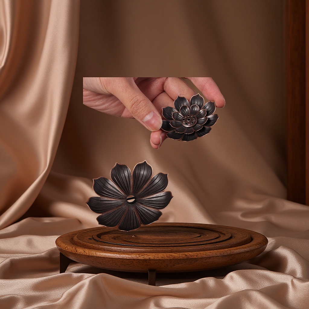 Copper alloy porous lotus flower insert details Picture