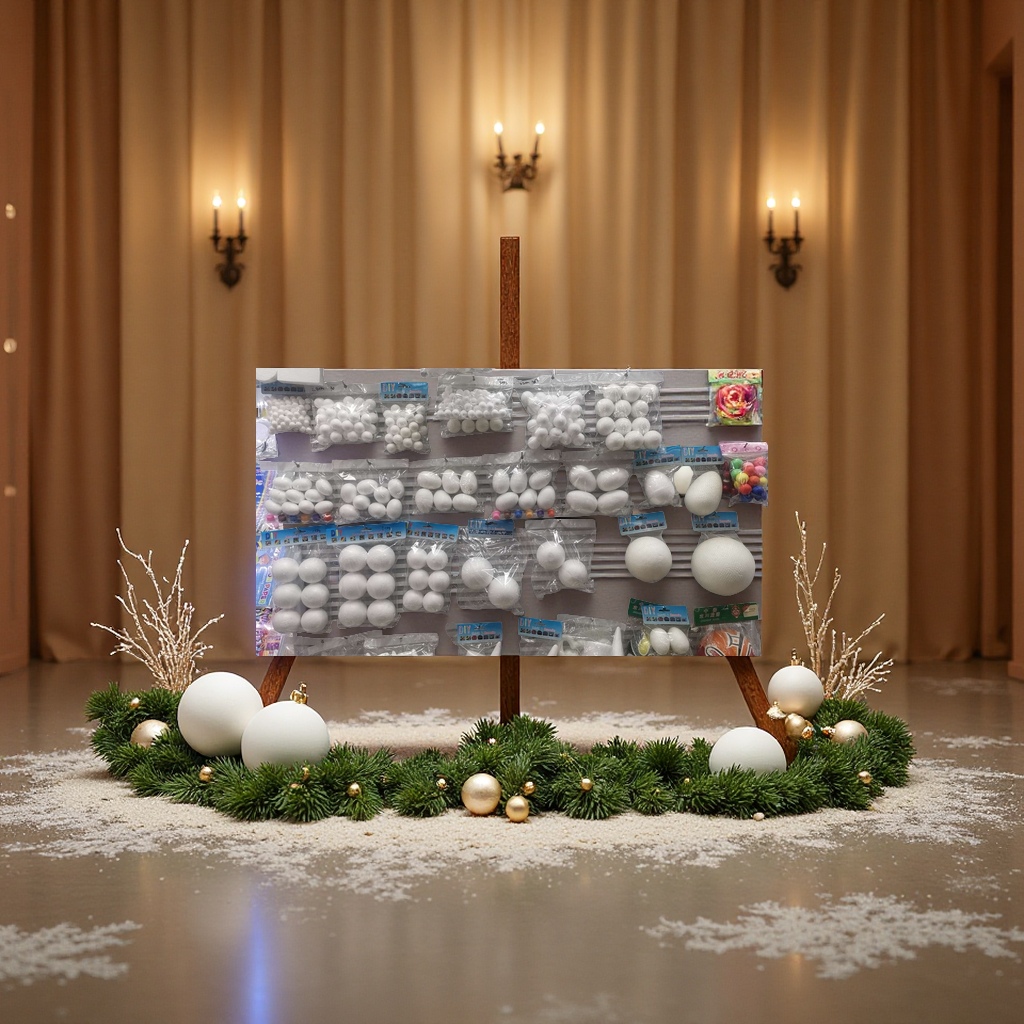 圣诞球白胚学习文化用品DIY手工制作配件材料产品图