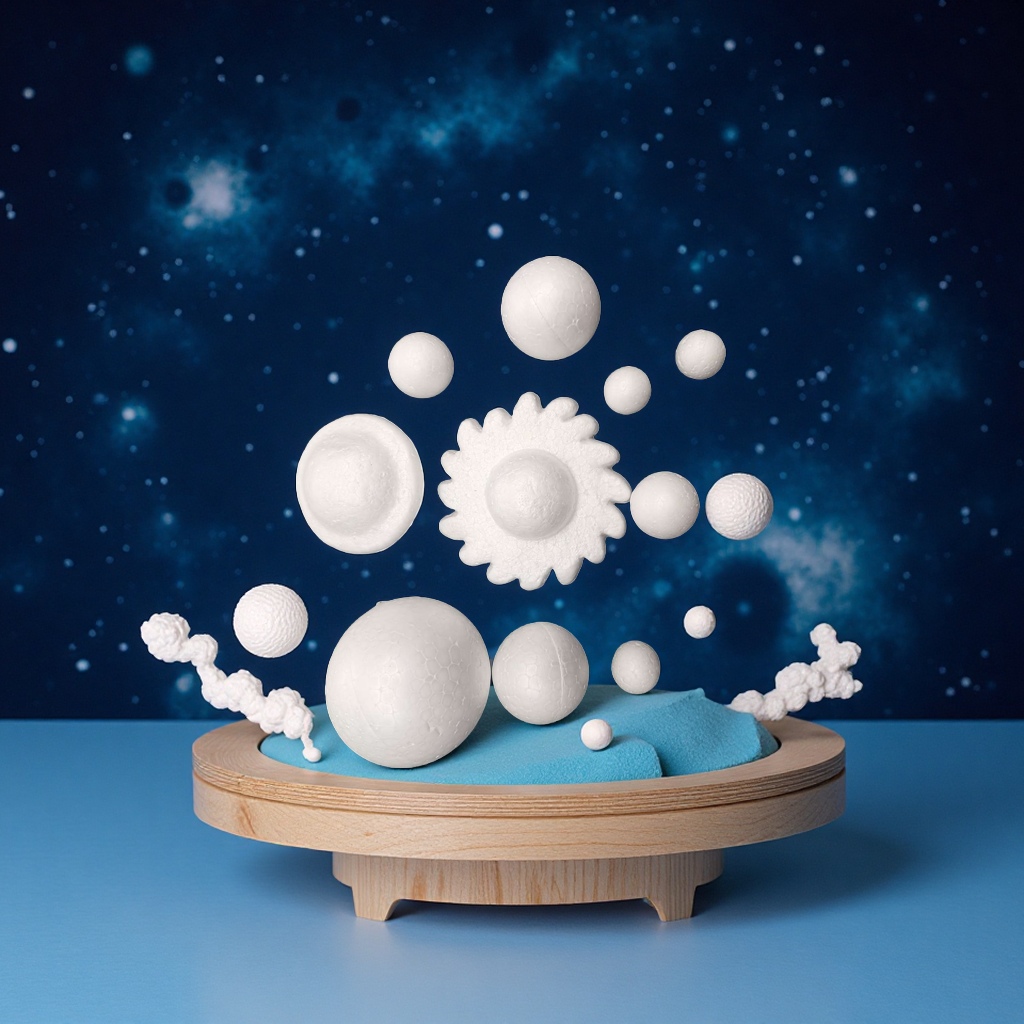 泡沫太阳木星宇宙教学学习文化填色工艺品材料玩具