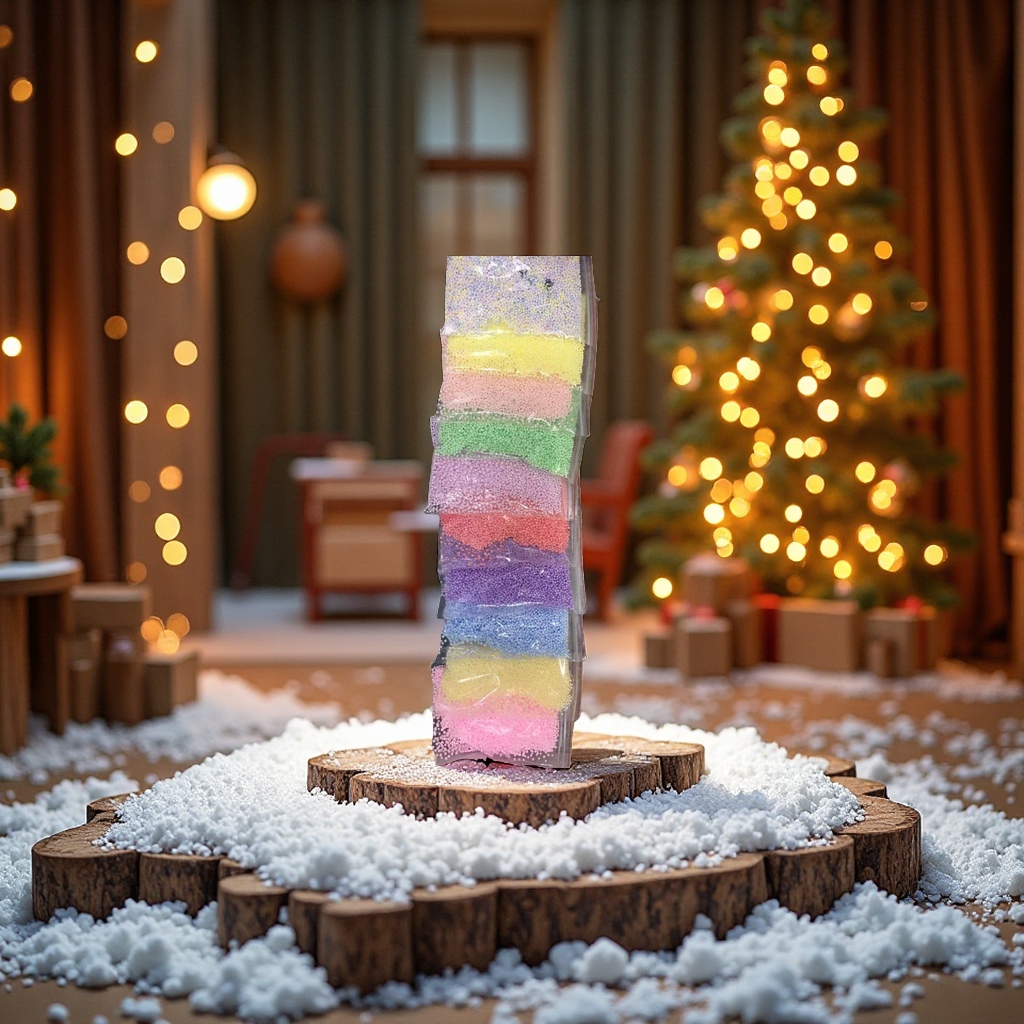 圣诞工艺品保丽龙泡沫史莱姆颗粒礼品盒填充物装饰品DIY手工制作材料产品图