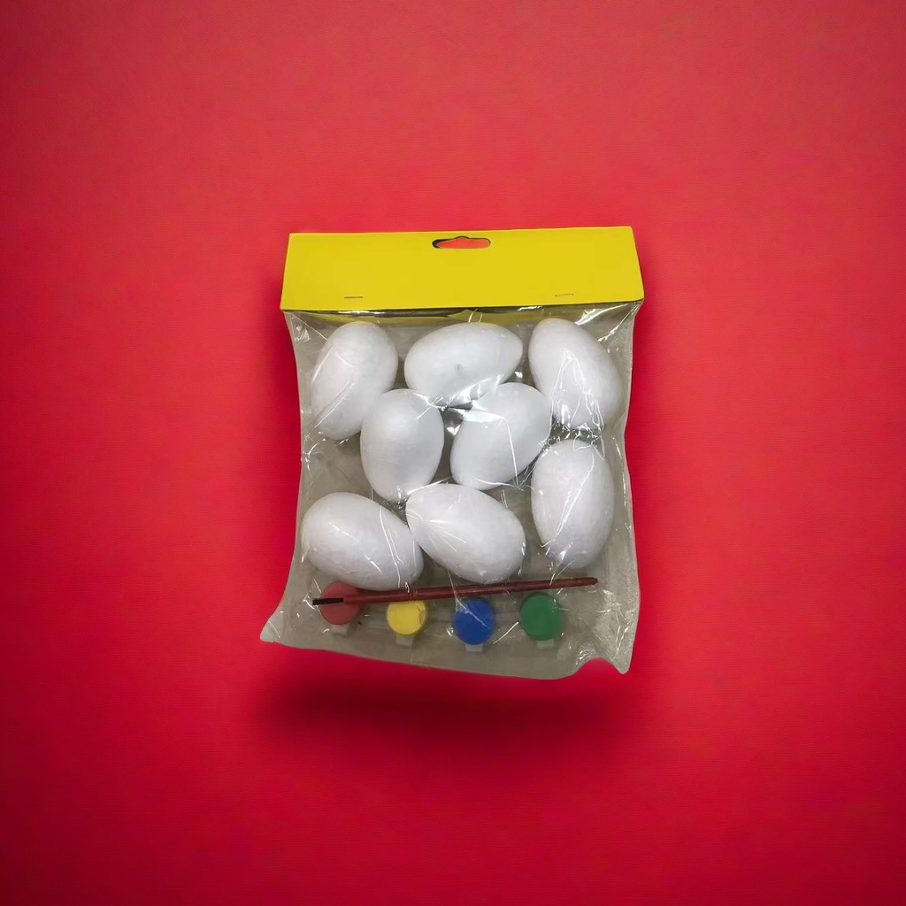 泡沫复活白胚填色画画鸡蛋鸭蛋鹅蛋产品图