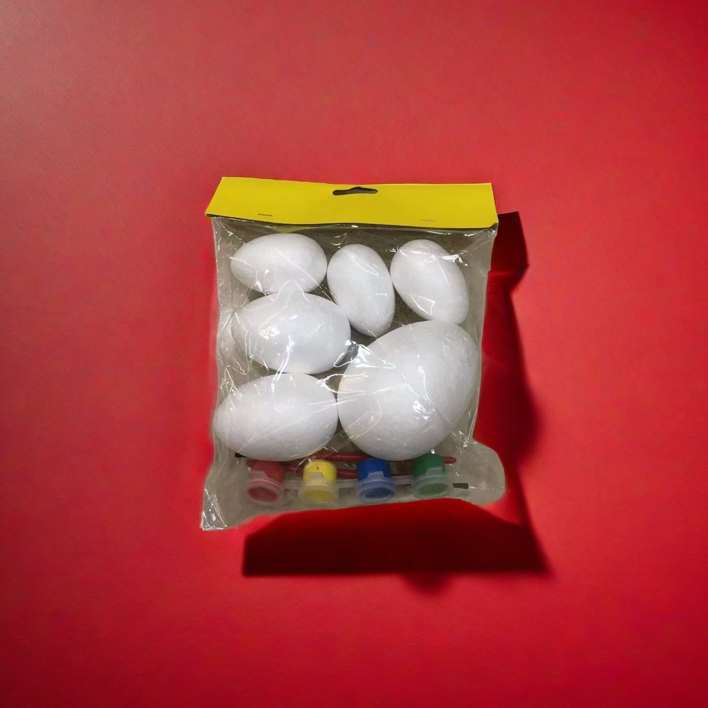 泡沫复活白胚填色画画鸡蛋鸭蛋鹅蛋细节图