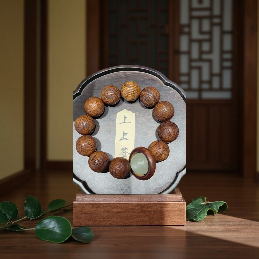 Original design 18-seed crystal bracelet, cultural and artistic bracelet, natural crystal bracelet Specification image