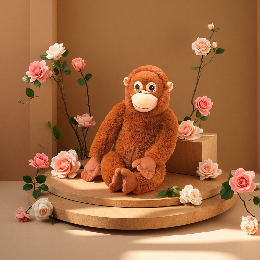 【 Price to be negotiated 】 Foreign trade bestseller Punch long-arm monkey doll, IKEA orangutan doll, realistic orangutan plush toy pic 3