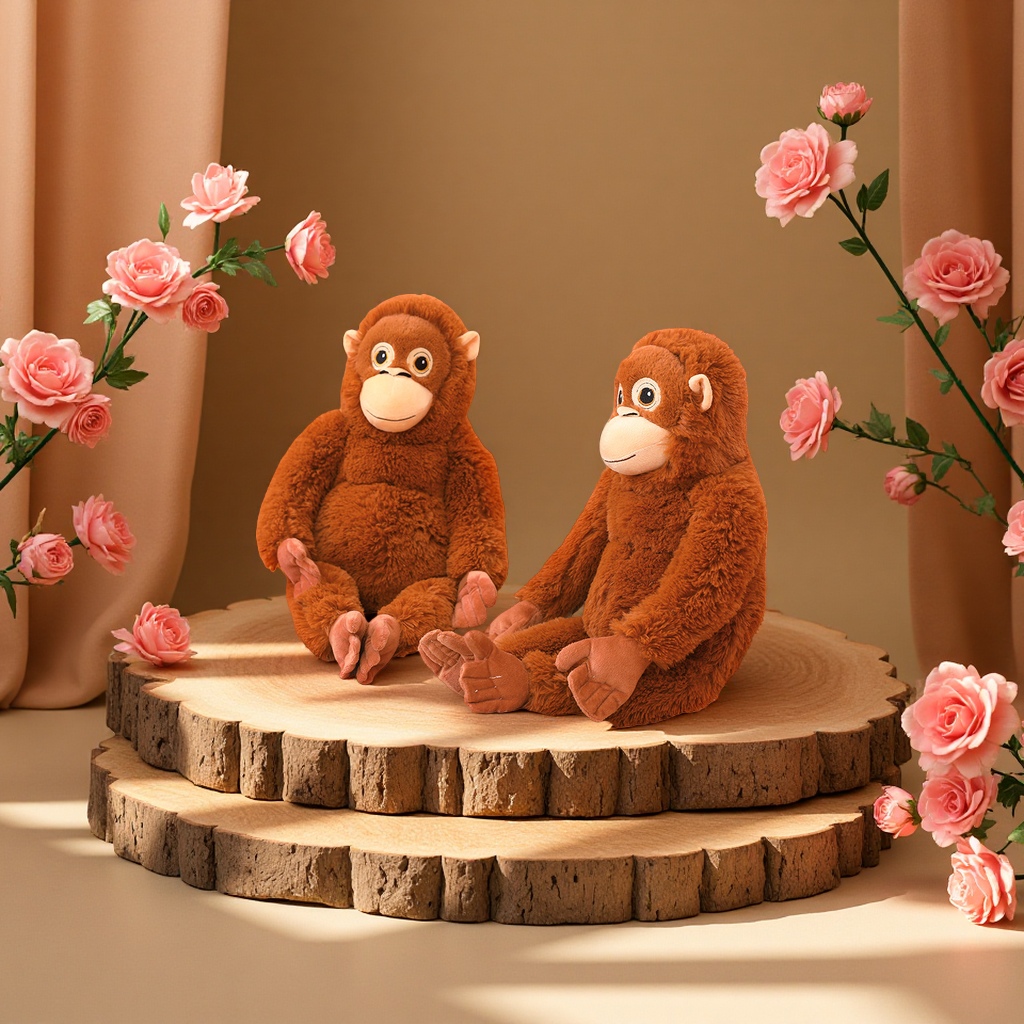 【 Price to be negotiated 】 Foreign trade bestseller Punch long-arm monkey doll, IKEA orangutan doll, realistic orangutan plush toy pic 4