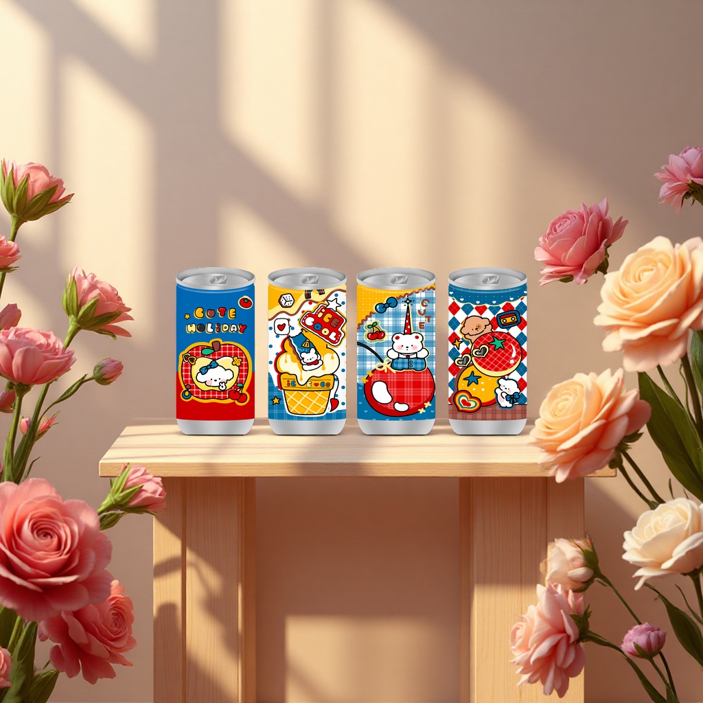 Hong Kong Style Maltai Small Dumplings Series JB-30062 Cola Can Wet Wipes Refreshing Deodorizing Portable Set (Note: The title is 58 characters long, meeting all requirements, keywords not repeated Application Scenario