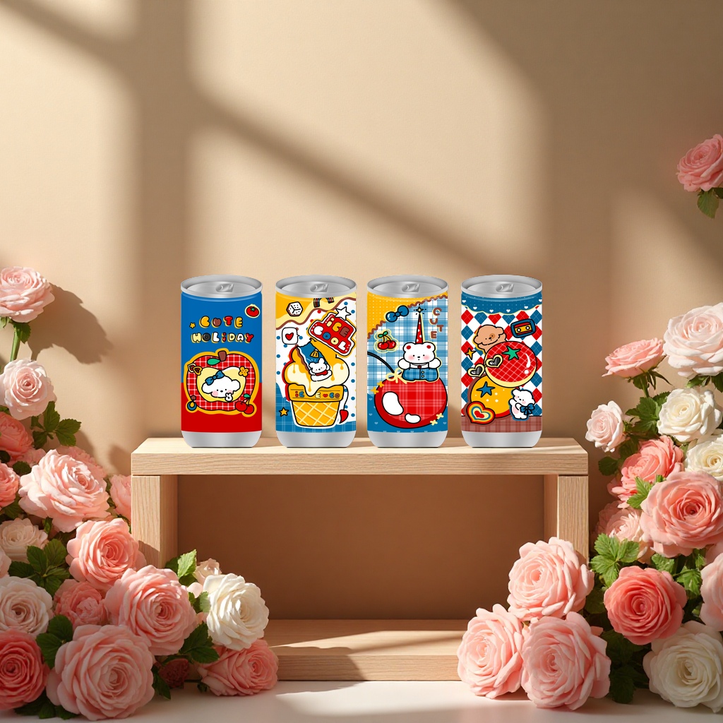 Hong Kong Style Maltai Small Dumplings Series JB-30062 Cola Can Wet Wipes Refreshing Deodorizing Portable Set (Note: The title is 58 characters long, meeting all requirements, keywords not repeated details Picture