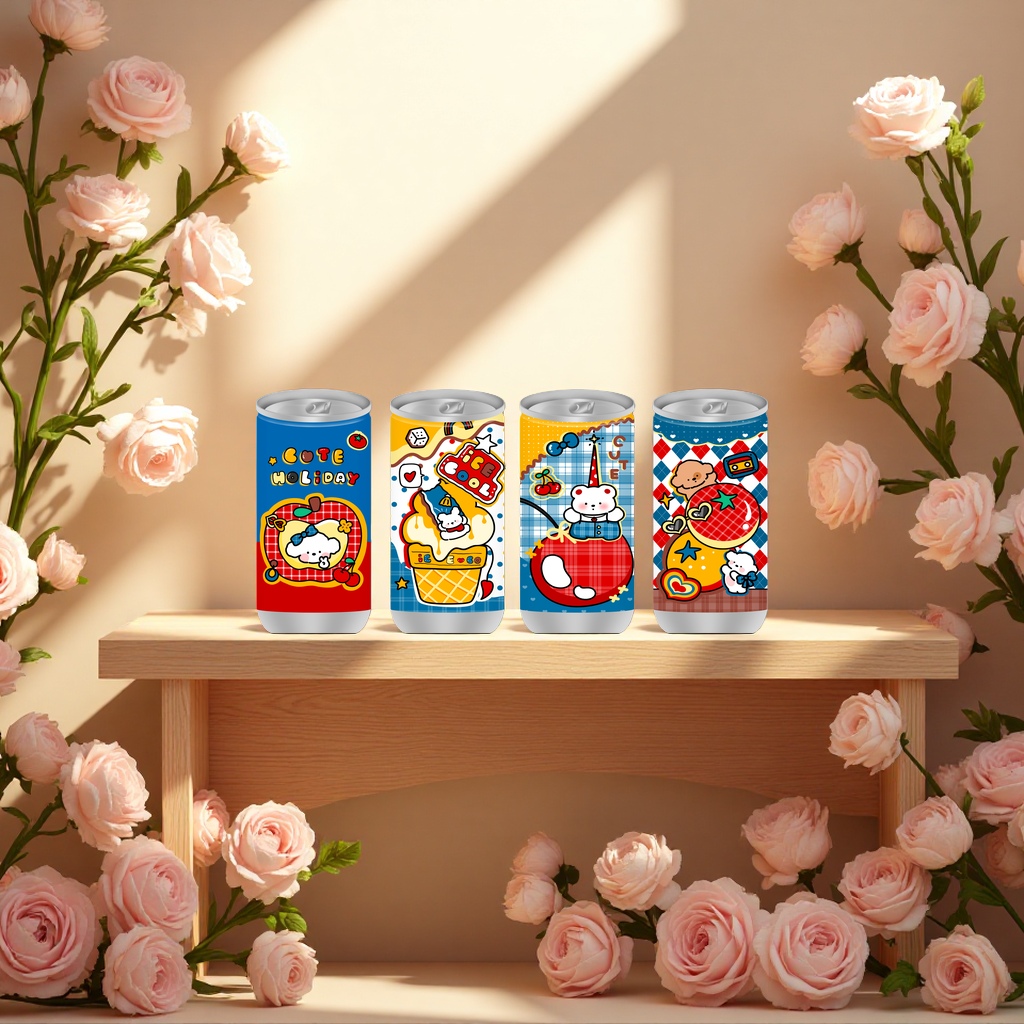 Hong Kong Style Maltai Small Dumplings Series JB-30062 Cola Can Wet Wipes Refreshing Deodorizing Portable Set (Note: The title is 58 characters long, meeting all requirements, keywords not repeated Specification image