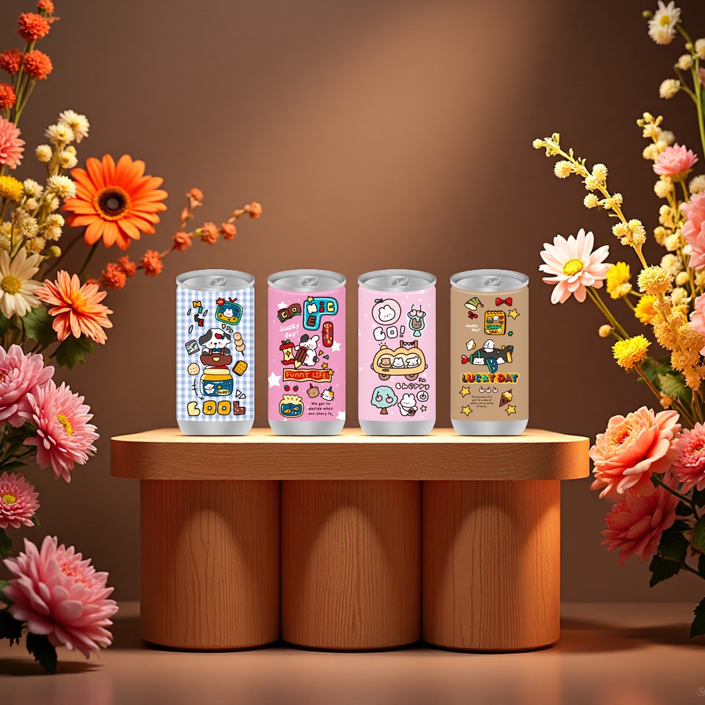 Cola Can Wet Wipes Amusement Park Small Animals and Small Dumplings Series JB-30059 Fresh and Odorless Portable Set Specification image